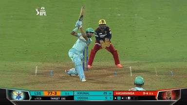 M31: LSG vs RCB – Krunal Pandya Six