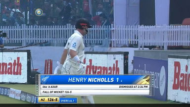 IND vs NZ 2021, 1st Test, Day 5: Henry Nicholls Wicket