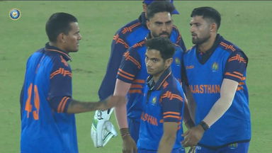 SMAT 2025, Rajasthan vs Uttarakhand: Fall of Wickets
