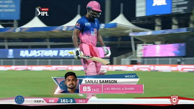 M09: RR vs KXIP – Sanju Samson Wicket