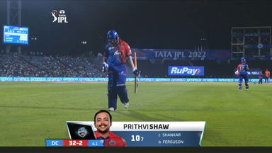 M10: GT vs DC – Prithvi Shaw Wicket