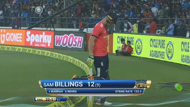 IND vs ENG 2017, 2nd T20I : Sam Billings Wicket