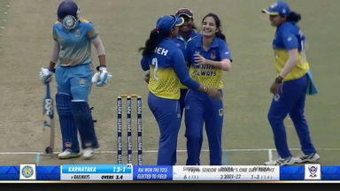 Renuka Singh's superb 4/14 against Karnataka