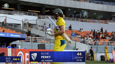 IND-W vs AUS-W 2025, 2nd ODI: Ellyse Perry Wicket