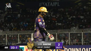 M03: KKR vs SRH – Sunil Narine Wicket