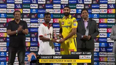 M61: CSK vs RR – My11Circle Ultimate Fantasy Player of the Match – Simarjeet Singh