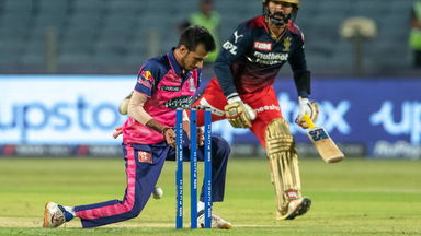 Bizarre run-out: Chahal gets Dinesh Karthik