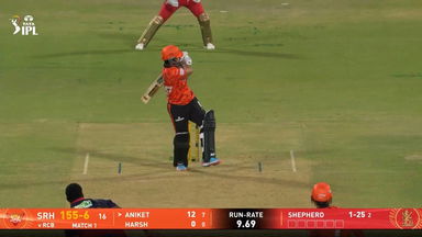 IPL 2026 M01: RCB vs SRH - Aniket Verma Six