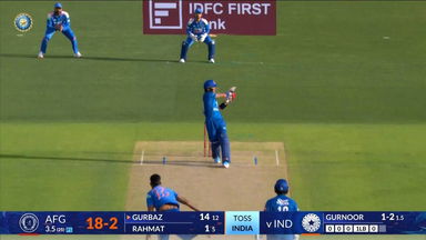 IND vs AFG 2026, 1st ODI: Rahmanullah Gurbaz Six