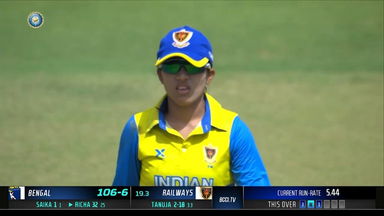 Senior Women's T20 Trophy 2022 Final : Tanuja Kanwer's impressive 3/18 for Railways