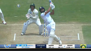 IND vs SA 2019, 1st Test, Day 2: Rohit Sharma Six