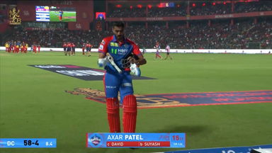 IPL 2025 M24: RCB vs DC - Axar Patel Wicket