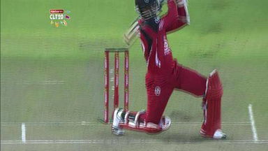 M2: BRI vs T&T –  Denesh Ramdin c Lynn b Cutting