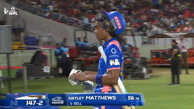 Wicket: Match 16, Royal Challengers Bengaluru vs Mumbai Indians, WPL 2026: Hayley Matthews Wicket