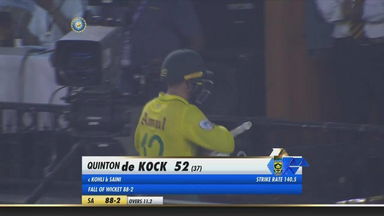 IND vs SA 2019, 2nd T20I: Quinton de Kock Wicket