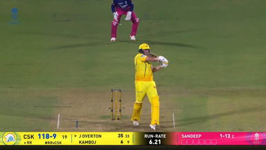 IPL 2026 M03: RR vs CSK - Jamie Overton Six