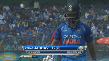 IND vs NZ 2017, 1st ODI: Kedar Jadhav Wicket
