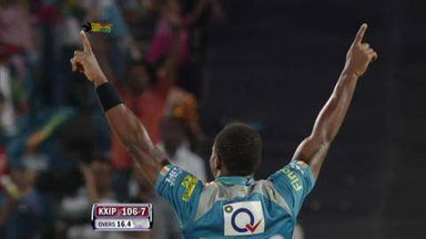 Match 8 PWI vs KXIP – Mascarenhas's Wicket