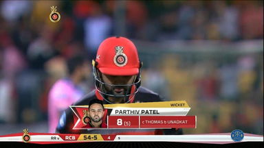 M49: RCB vs RR – Parthiv Patel Wicket