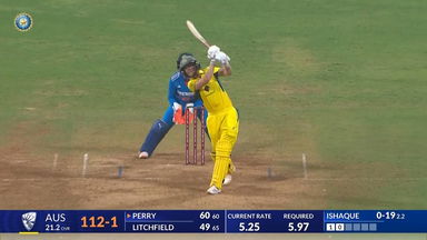 IND-W vs AUS-W 2023-24, 1st ODI: Ellyse Perry Six