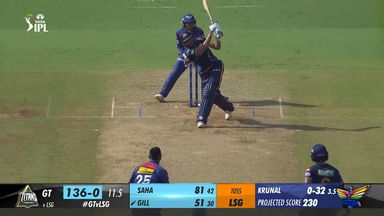 M51: GT vs LSG –  Shubman Gill  Six