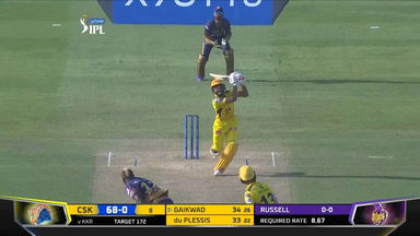 M38: CSK vs KKR – Ruturaj Gaikwad Six