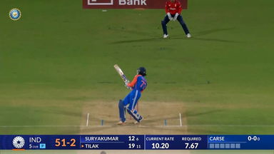 IND vs ENG 2025, 2nd T20I: Tilak Varma Six