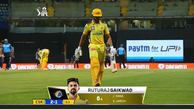M01: CSK vs KKR – Ruturaj  Gaikwad Wicket