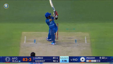 IND vs AFG 2026, 1st ODI: Rahmanullah Gurbaz Six