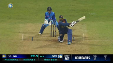 IND vs SL 2023, 1ST T20I: Wanindu Hasaranga  Six