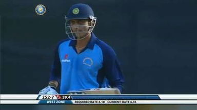 Deodhar Trophy 2014-15: SF - South Zone vs West Zone - Axar Patel's match-winning half century