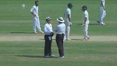 Did the Umpires take a DRS?