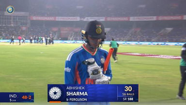 IND vs NZ 2026, 5th T20I: Abhishek Sharma Wicket