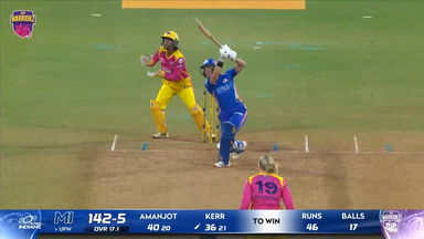 Six: Match 10, UP Warriorz vs Mumbai Indians, WPL 2026: Amelia Kerr Six