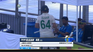 IND vs SA 2019, 2nd Test, Day 4: Dean Elgar Wicket