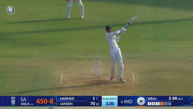 IND vs SA 2025, 2nd Test: Marco Jansen Six