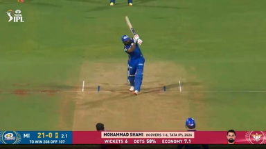 IPL 2026 M47: MI vs LSG - Rohit Sharma Six