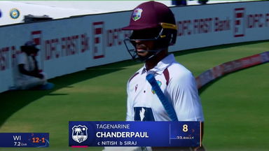 IND vs WI 2025, 1st Test: Tagenarine Chanderpaul Wicket