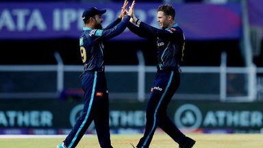 Rashid Khan's athletic catch to dismiss Maxwell