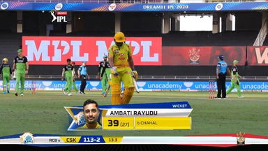 M44: RCB vs CSK – Ambati Rayudu Wicket