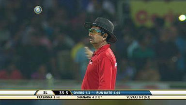3RD T20I: IND vs SL –  Dasun Shanaka Six