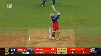 M25: MI vs RCB – Rajat Patidar Six