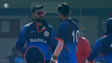 SMAT 2024, Baroda vs Tripura: Fall of Wickets