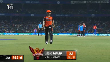 M40: DC vs SRH – Abdul Samad  Wicket