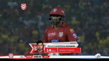 M12: KXIP vs CSK – Ravichandran Ashwin Wicket