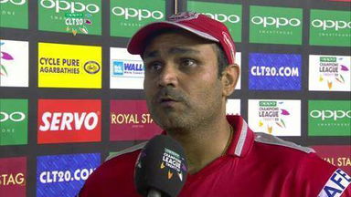 CLT20 2014 M13: KXIP vs NK  –   Interview – Virender Sehwag