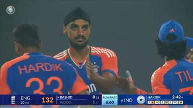 IND vs ENG 2025, 1st T20I: Mark Wood Wicket