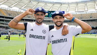 Cap Presentation Moment ft. Perth Debutants Nitish Kumar Reddy & Harshit Rana