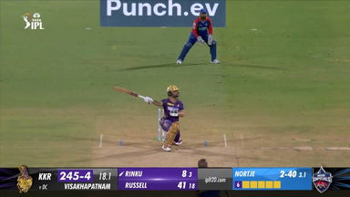 M16: DC vs KKR – Rinku Singh Six