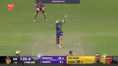 M02: PK vs KKR  – Shardul Thakur  Six